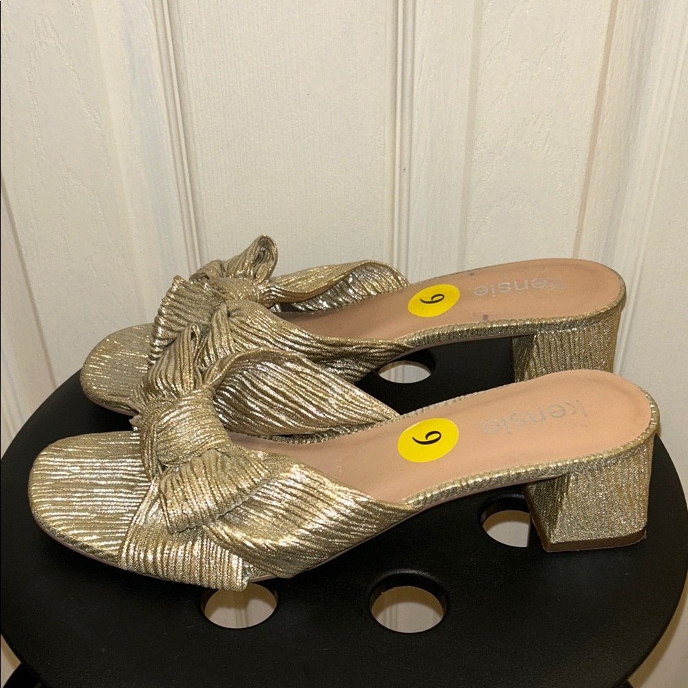 Gold Dress Sandals Size 9